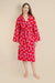 Pink Diamond Womens Dressing Gown - Model Front | Bown of London